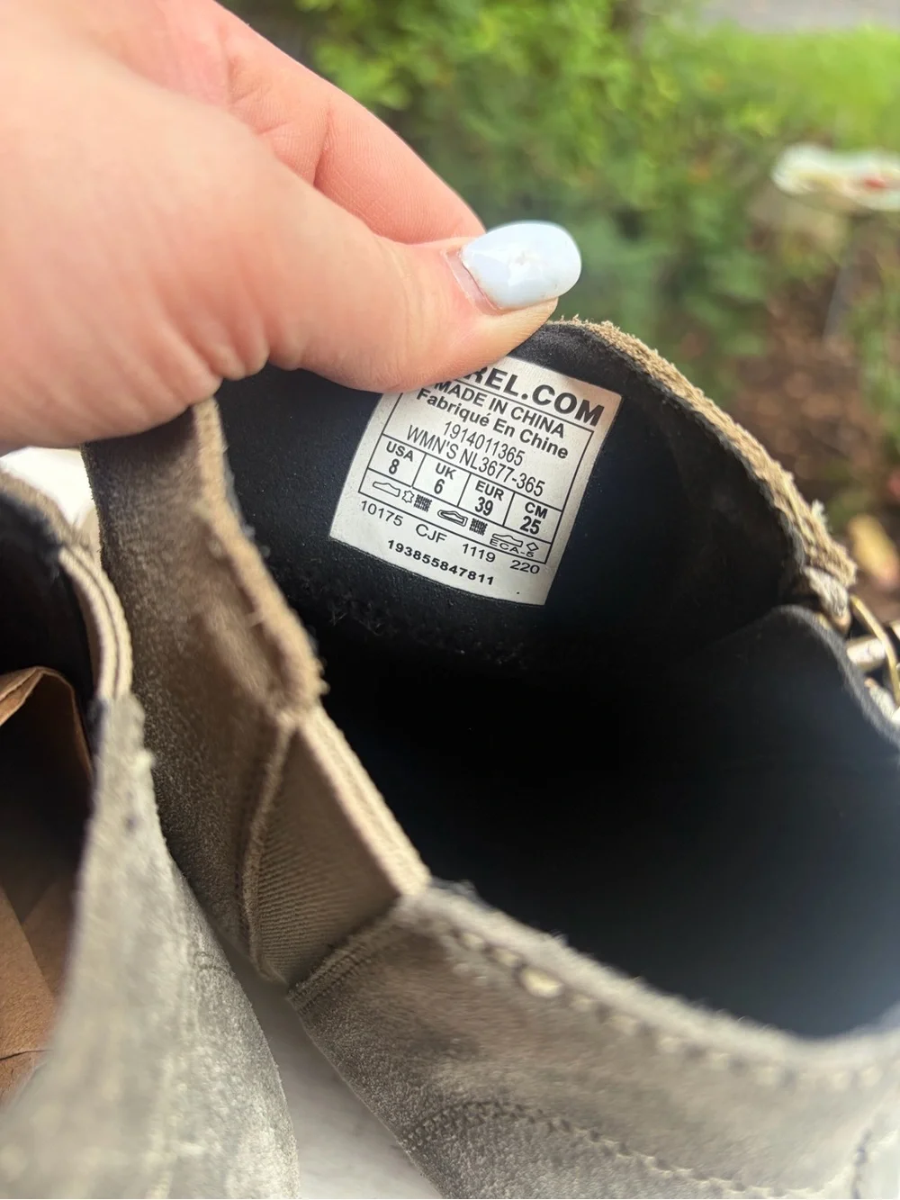 Sorel – Joan of Arctic Wedge II Zip Up Waterproof Suede Booties. – Sage – Sz. 8